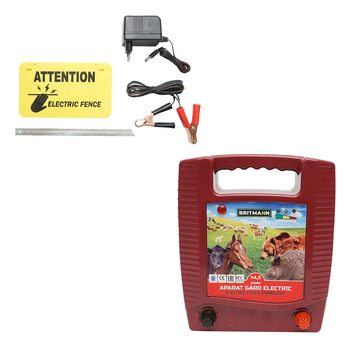 Impulse generator device 14.5 Joules for electric fence DC12-220V